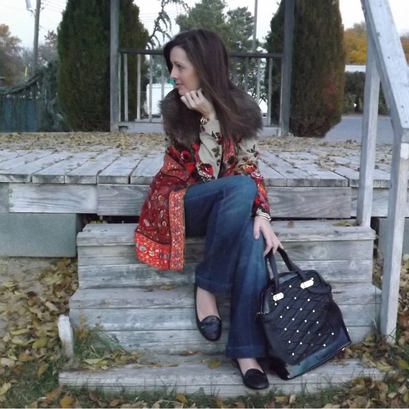 Anthropologie Karelia Tapestry Coat 0 - Picture 8 of 11